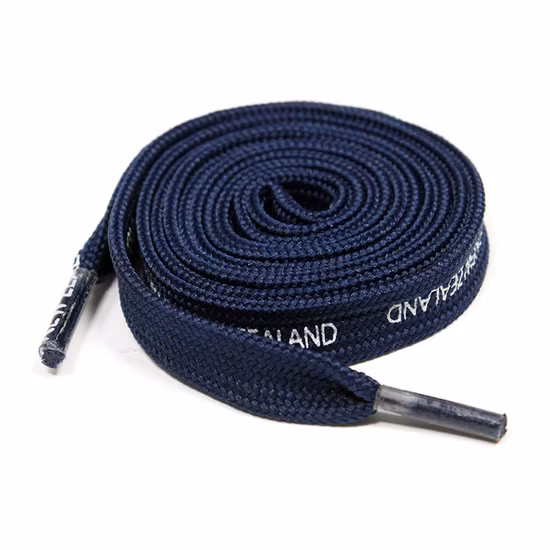Fornitura di fabbrica Punte in plastica da 8 mm Cordoncino piatto in poliestere con cordino in plastica Laccio con cordino
