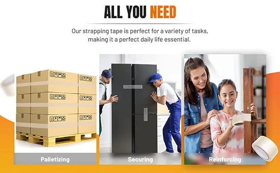 Nastro con filamenti incrociati in fibra di vetro a tenuta affidabile