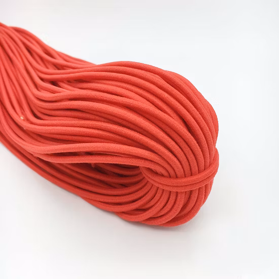 Corda elastica colorata di alta qualità dal design personalizzato, larghezza 2 mm, per accessori di abbigliamento